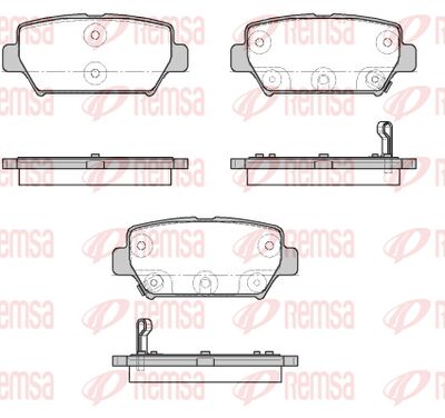188202 REMSA Комплект тормозных колодок, дисковый тормоз