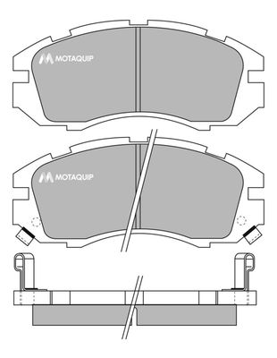 LVXL732 MOTAQUIP Комплект тормозных колодок, дисковый тормоз