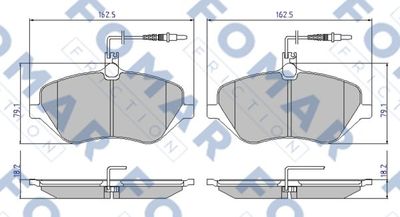 FO934981 FOMAR Friction Комплект тормозных колодок, дисковый тормоз