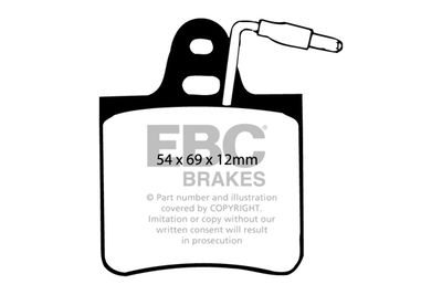 DP245 EBC Brakes Комплект тормозных колодок, дисковый тормоз