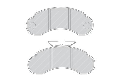 FVR941 FERODO Комплект тормозных колодок, дисковый тормоз