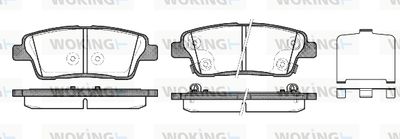 P1558302 WOKING Комплект тормозных колодок, дисковый тормоз