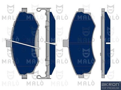 1050079 AKRON-MALÒ Комплект тормозных колодок, дисковый тормоз