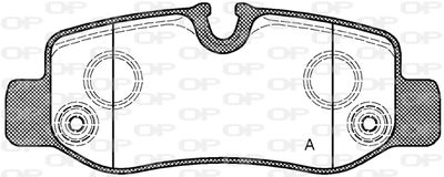 BPA162400 OPEN PARTS Комплект тормозных колодок, дисковый тормоз