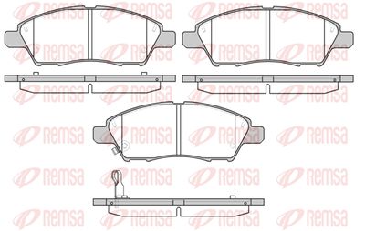 121001 REMSA Комплект тормозных колодок, дисковый тормоз