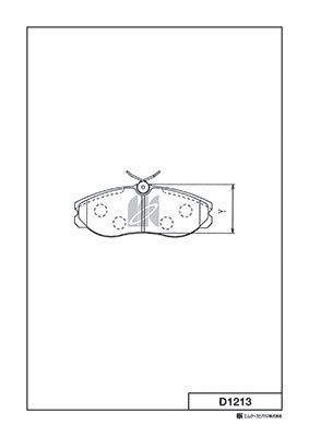 D1213 MK Kashiyama Комплект тормозных колодок, дисковый тормоз