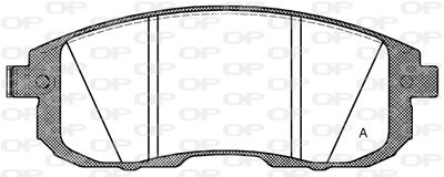 BPA029314 OPEN PARTS Комплект тормозных колодок, дисковый тормоз