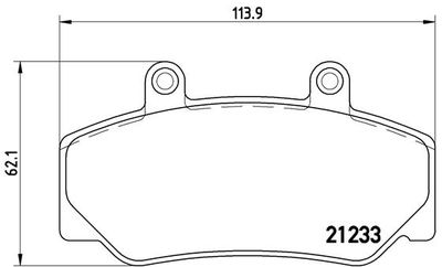 P86006 BREMBO Комплект тормозных колодок, дисковый тормоз