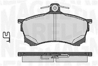 363916060520 MAGNETI MARELLI Комплект тормозных колодок, дисковый тормоз