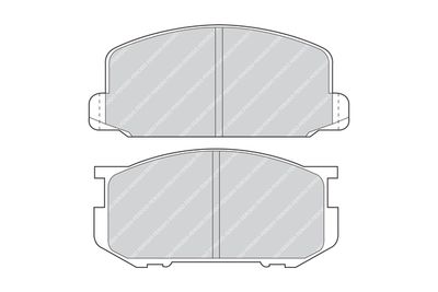 FDB226 FERODO Комплект тормозных колодок, дисковый тормоз