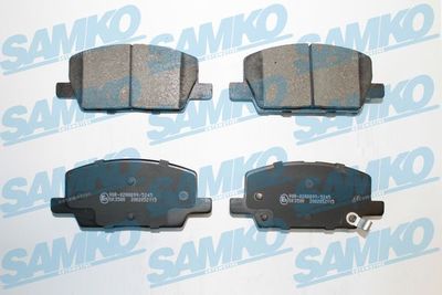 5SP2115 SAMKO Комплект тормозных колодок, дисковый тормоз