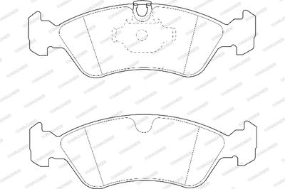 WBP21862A WAGNER Комплект тормозных колодок, дисковый тормоз