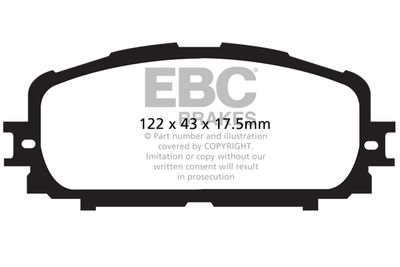 DP41897R EBC Brakes Комплект тормозных колодок, дисковый тормоз