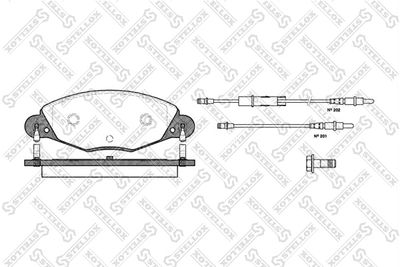 838004BSX STELLOX Комплект тормозных колодок, дисковый тормоз