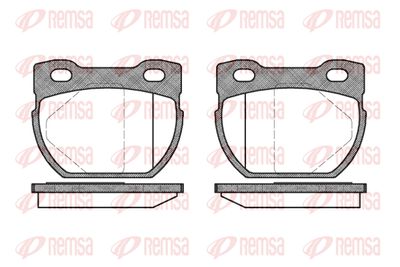 058400 REMSA Комплект тормозных колодок, дисковый тормоз