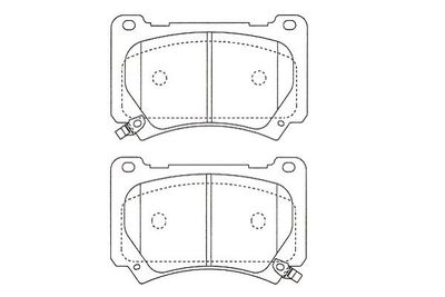 KBP3051 KAVO PARTS Комплект тормозных колодок, дисковый тормоз