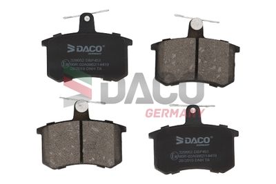 329952 DACO Germany Комплект тормозных колодок, дисковый тормоз