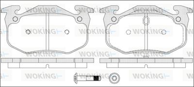 P044370 WOKING Комплект тормозных колодок, дисковый тормоз