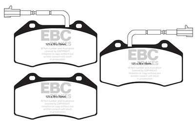 DP220212 EBC Brakes Комплект тормозных колодок, дисковый тормоз