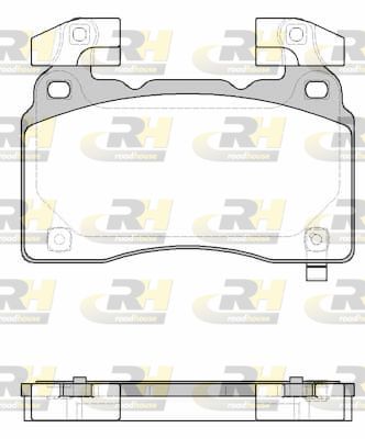 2143824 ROADHOUSE Комплект тормозных колодок, дисковый тормоз