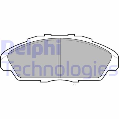 LP733 DELPHI Комплект тормозных колодок, дисковый тормоз