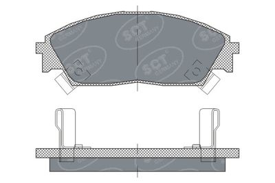 SP238PR SCT - MANNOL Комплект тормозных колодок, дисковый тормоз