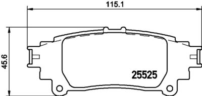 PCP1576 DON Комплект тормозных колодок, дисковый тормоз