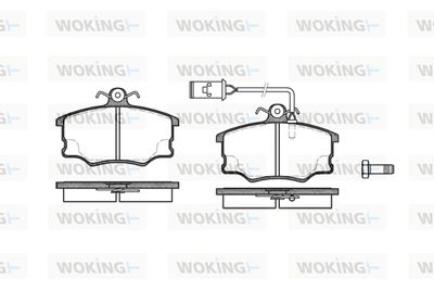 P046352 WOKING Комплект тормозных колодок, дисковый тормоз
