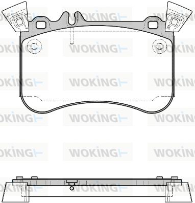 P1565310 WOKING Комплект тормозных колодок, дисковый тормоз