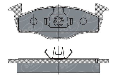 SP227PR SCT - MANNOL Комплект тормозных колодок, дисковый тормоз