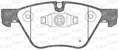 BPA105210 OPEN PARTS Комплект тормозных колодок, дисковый тормоз