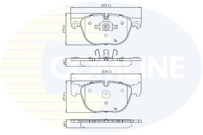 CBP06003 COMLINE Комплект тормозных колодок, дисковый тормоз