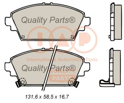 70413086 IAP QUALITY PARTS Комплект тормозных колодок, дисковый тормоз