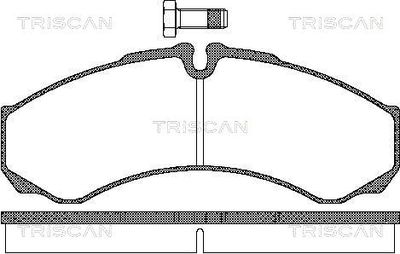 811015028 TRISCAN Комплект тормозных колодок, дисковый тормоз