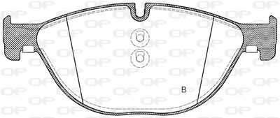 BPA141400 OPEN PARTS Комплект тормозных колодок, дисковый тормоз