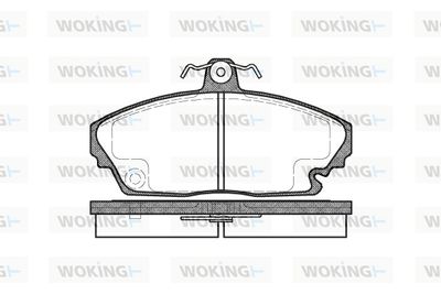 P735300 WOKING Комплект тормозных колодок, дисковый тормоз