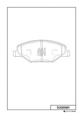 D30008H MK Kashiyama Комплект тормозных колодок, дисковый тормоз