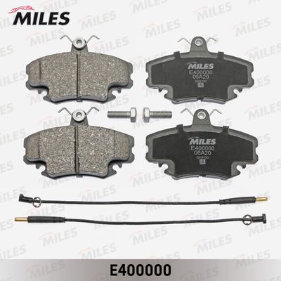 E400000 MILES Комплект тормозных колодок, дисковый тормоз