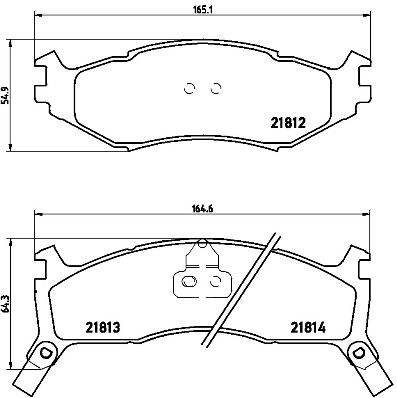 P11006 BREMBO Комплект тормозных колодок, дисковый тормоз