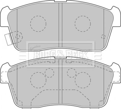 BBP1801 BORG & BECK Комплект тормозных колодок, дисковый тормоз