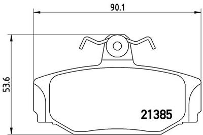 P86009 BREMBO Комплект тормозных колодок, дисковый тормоз