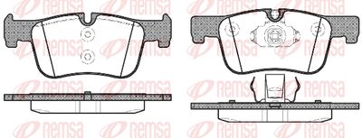 147800 REMSA Комплект тормозных колодок, дисковый тормоз