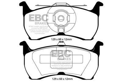 DP41504R EBC Brakes Комплект тормозных колодок, дисковый тормоз