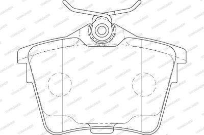 WBP24135A WAGNER Комплект тормозных колодок, дисковый тормоз
