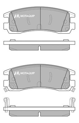 LVXL496 MOTAQUIP Комплект тормозных колодок, дисковый тормоз