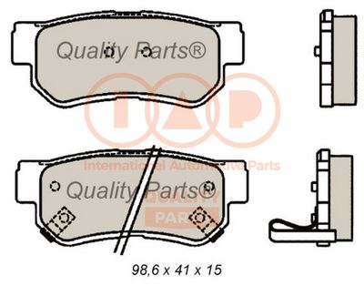 70407001 IAP QUALITY PARTS Комплект тормозных колодок, дисковый тормоз