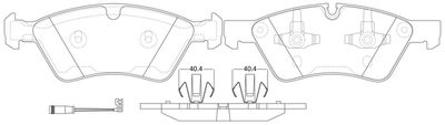 FP1244E FIT Комплект тормозных колодок, дисковый тормоз