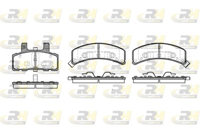 255232 ROADHOUSE Комплект тормозных колодок, дисковый тормоз