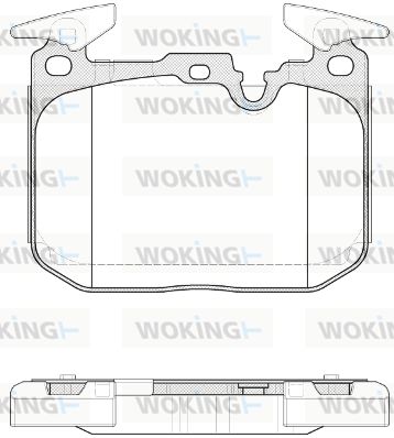 P1591310 WOKING Комплект тормозных колодок, дисковый тормоз