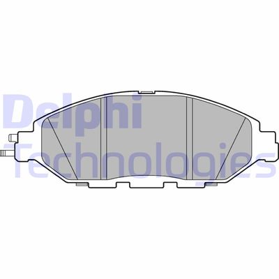 LP3278 DELPHI Комплект тормозных колодок, дисковый тормоз